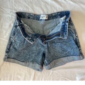 Abercrombie Kids Girls Acid Wash Denim Jean Shorts Size 13/14